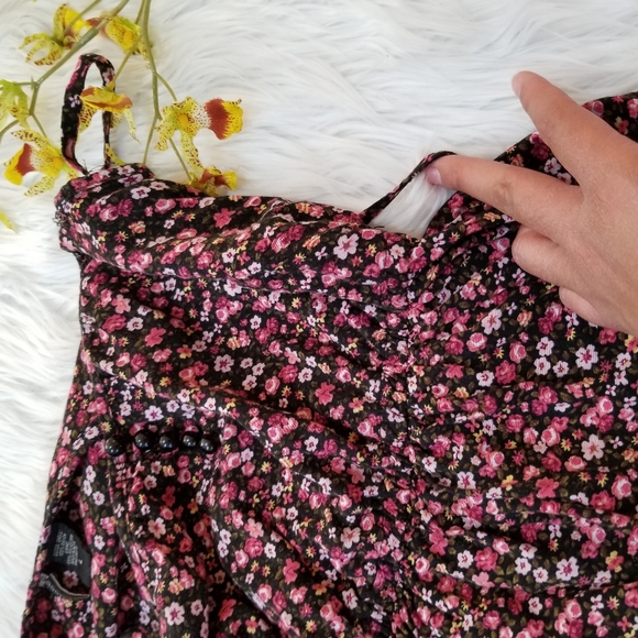 PASSPORT Floral Ruffle Mini Dress SIZE L. - Picture 12 of 16